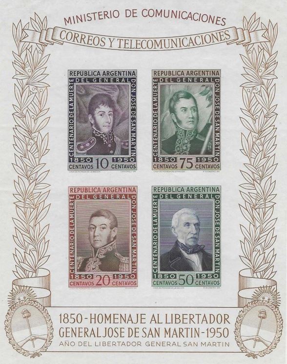 1850-Homenaje al Libertador General José de San Martin-1950.