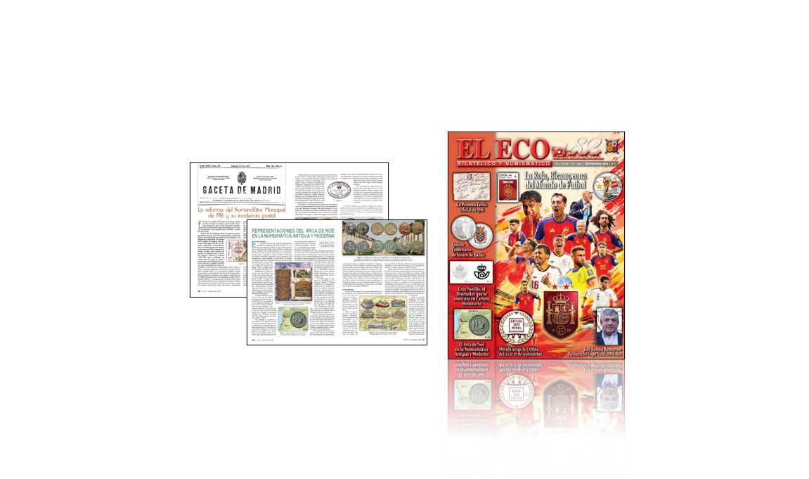 Portada El Eco FIlatélico y Numismático Septiembre de 2026