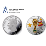 Portada artículo presentación moneda 5 euros España Campeona del Mundial de Futbol