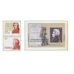 Portada artículo filatélico sobre Wolfgang Amadeus Mozart